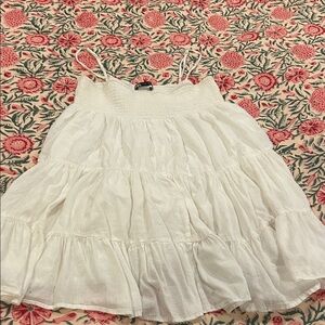 White Tiered Sundress Zara size small